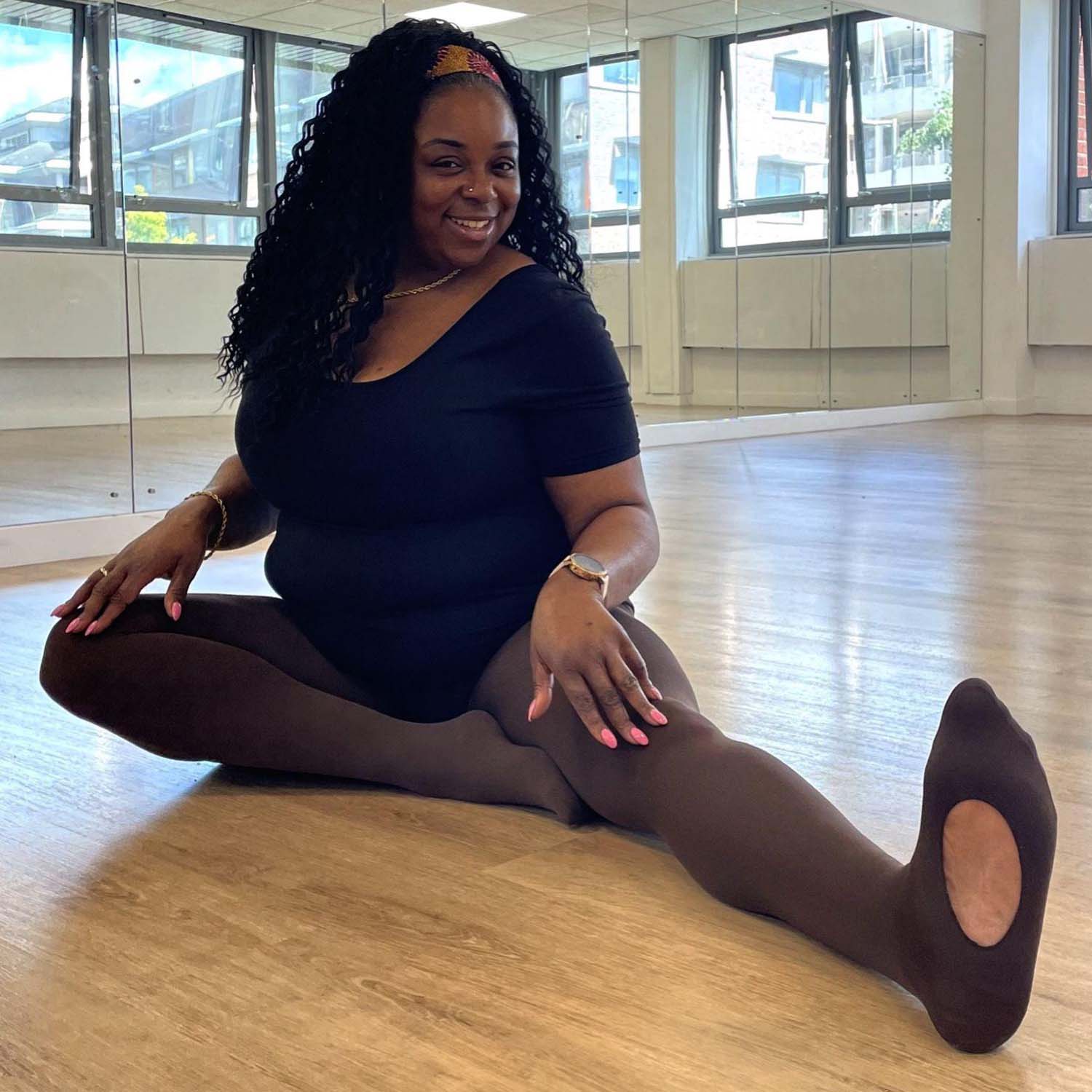 Convertible Dance Tights - Hot Chocolate - Image 4