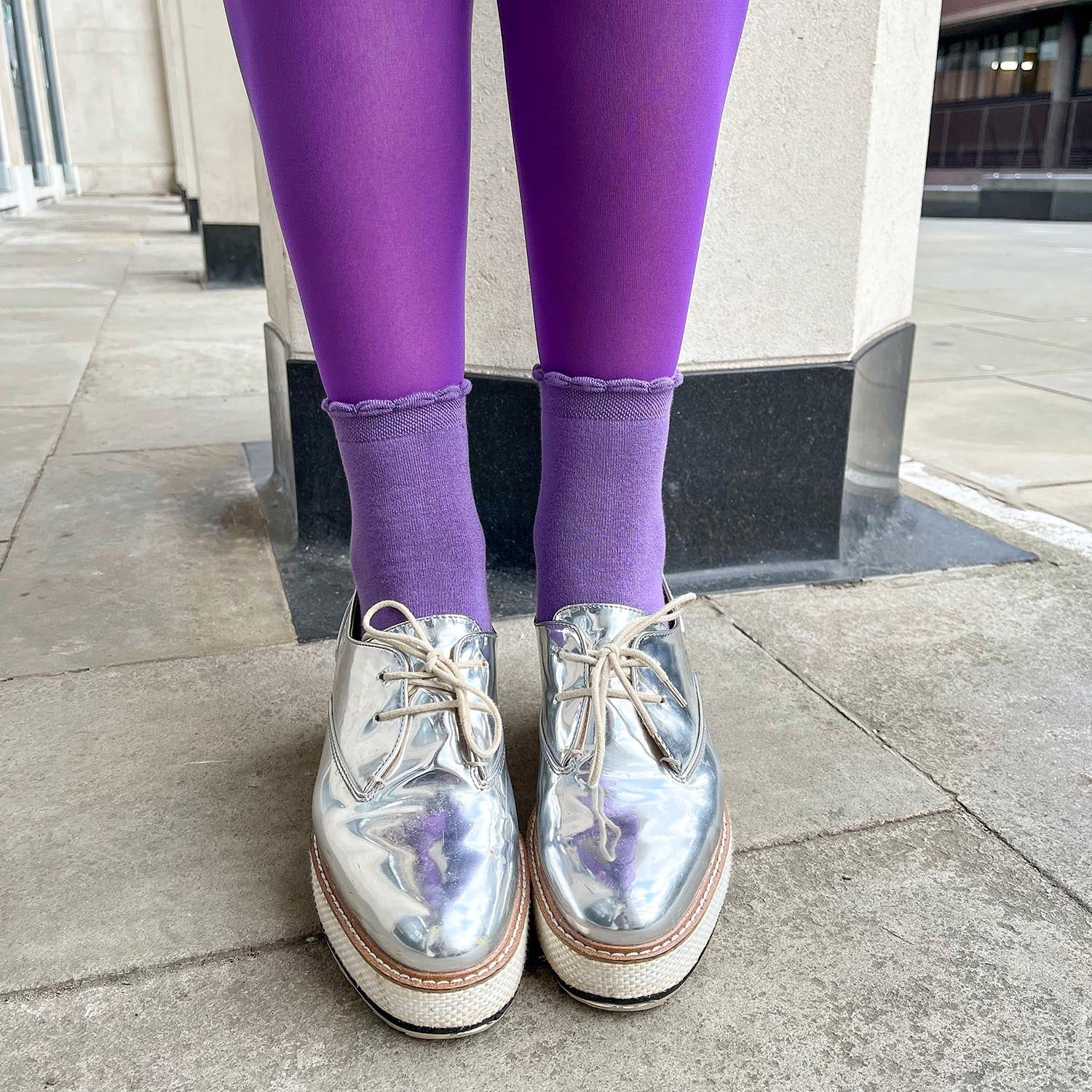 30 Denier Sheer Tights - Purple Haze - Image 19
