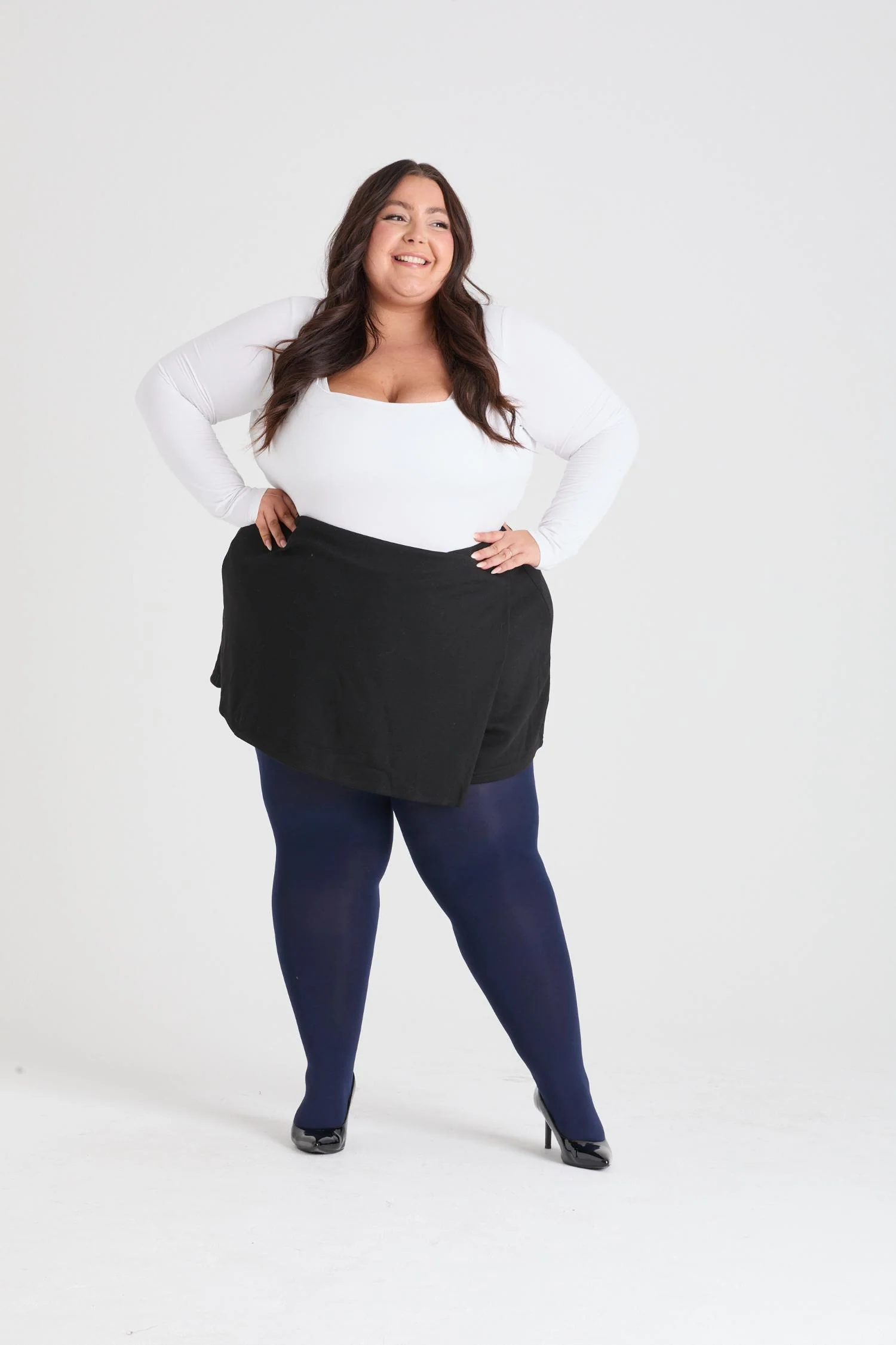 80 Denier Tights - Navy - Image 9