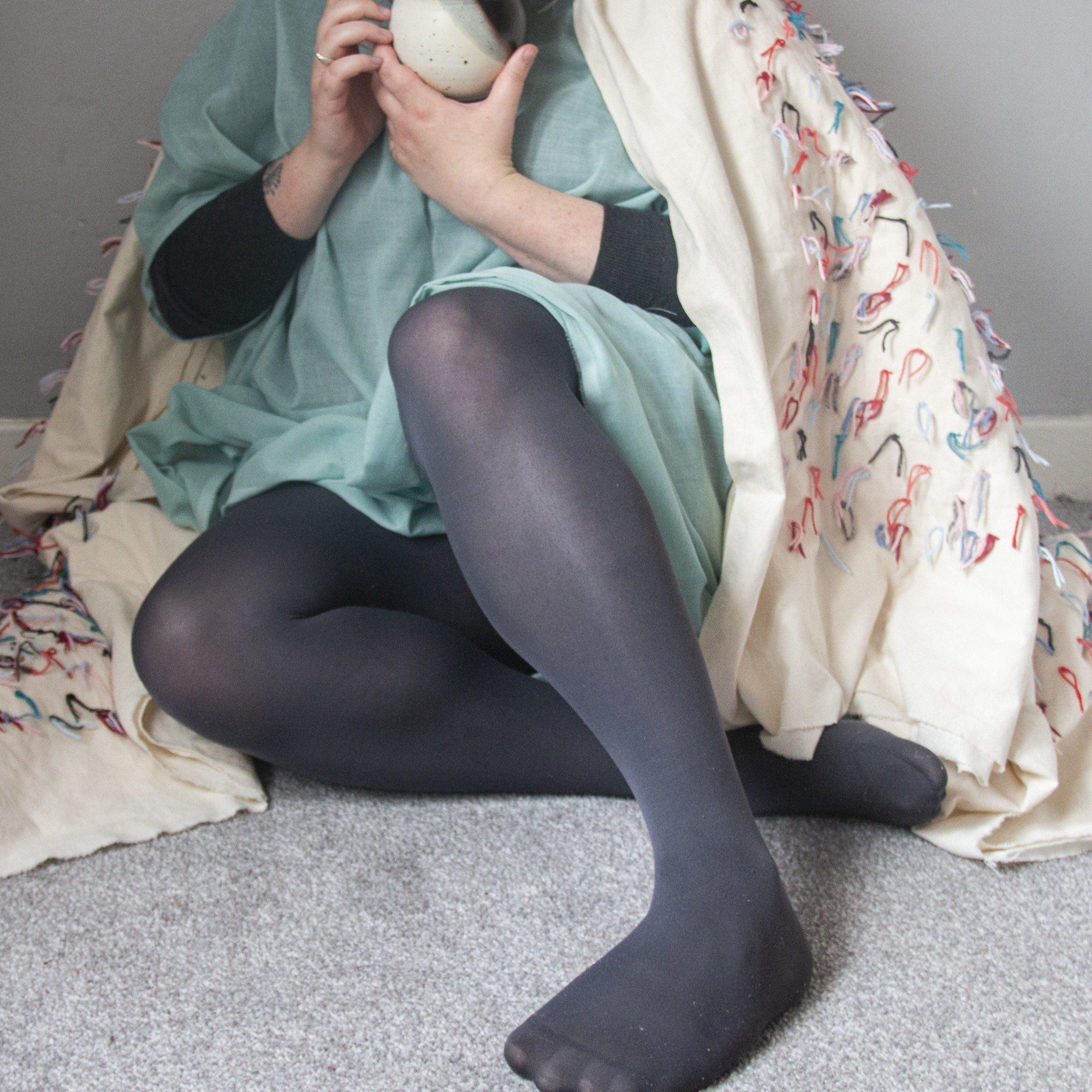 80 Denier Tights - Slate - Image 3