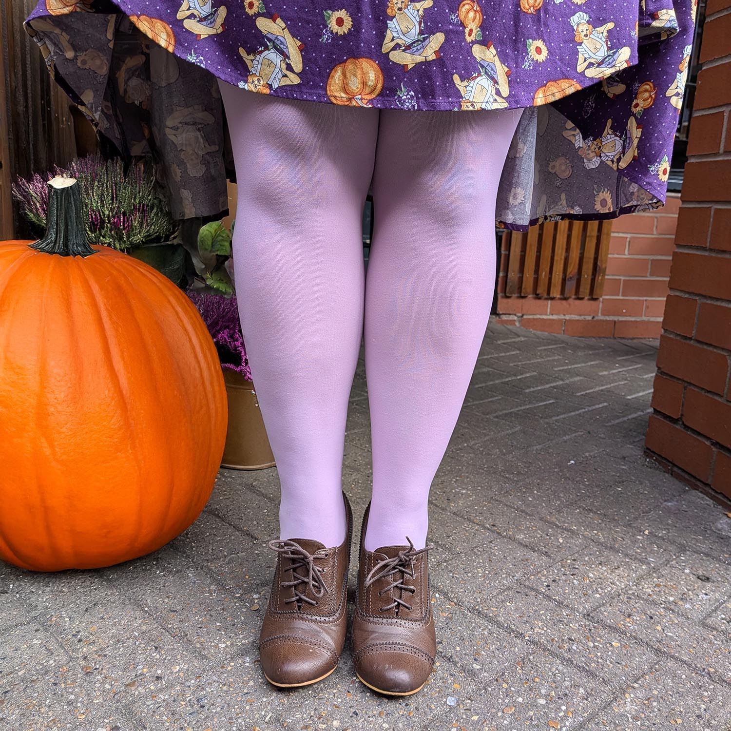 80 Denier Tights - Lavender - Image 3
