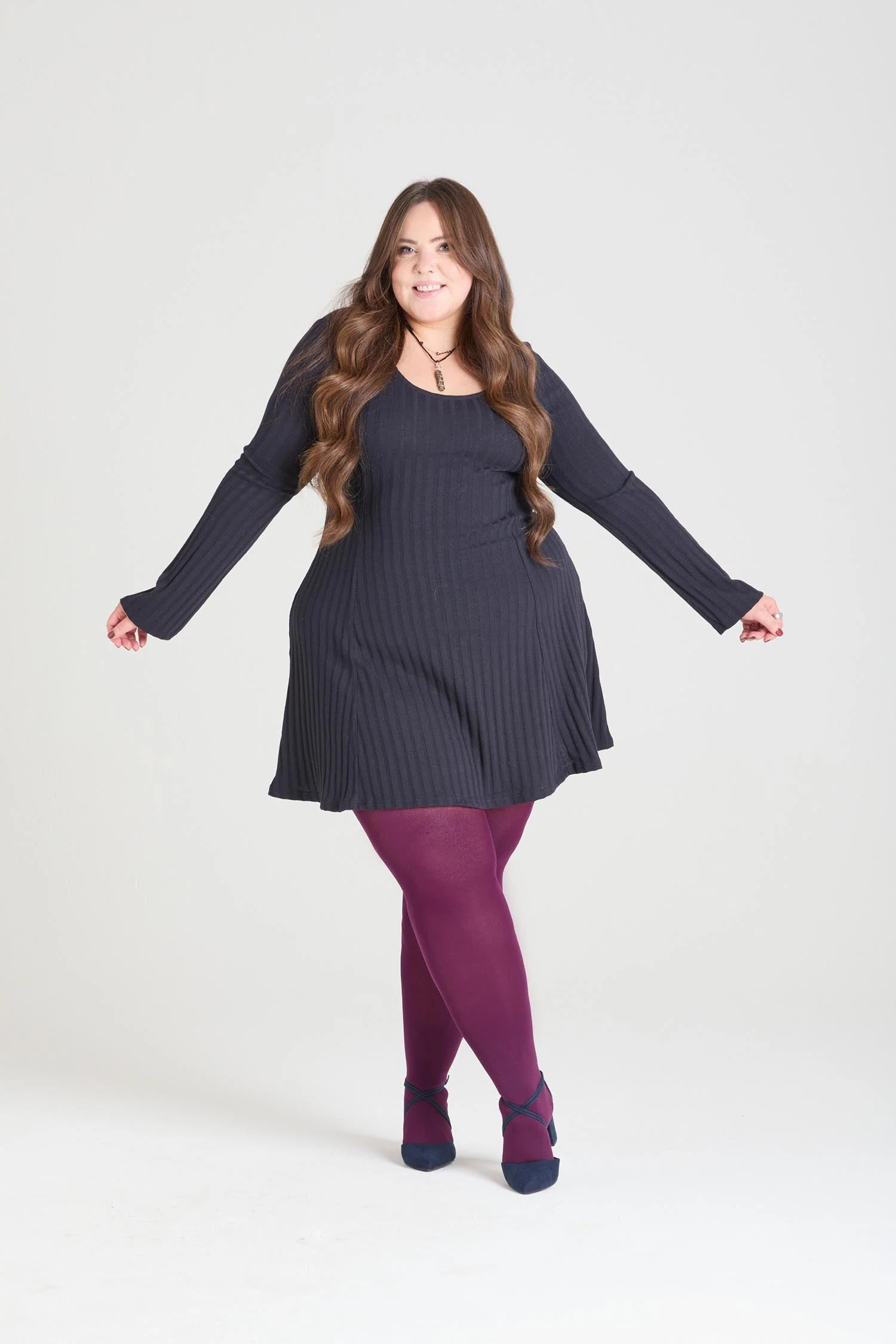 80 Denier Tights - Mulberry - Image 4