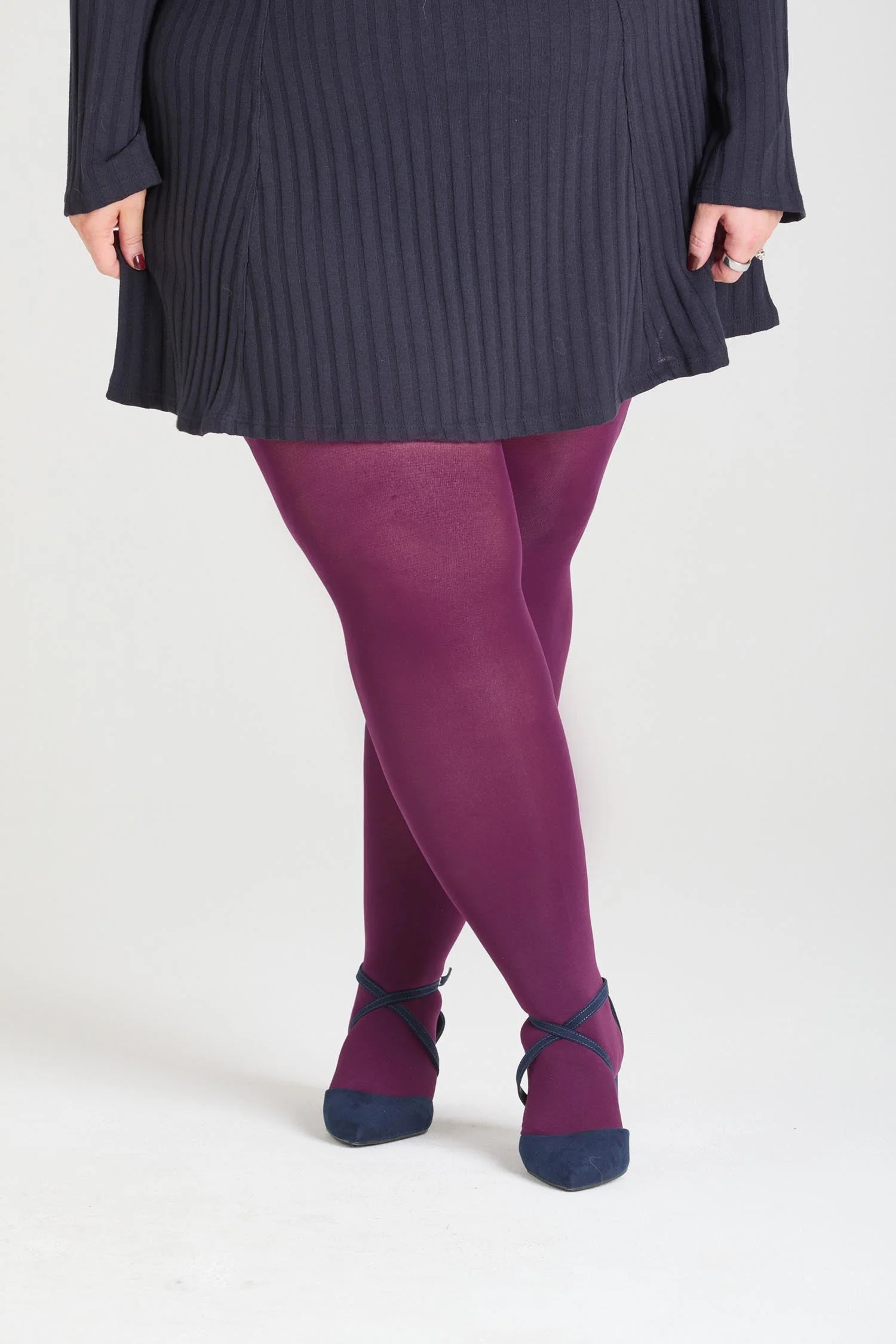 80 Denier Tights - Mulberry - Image 8