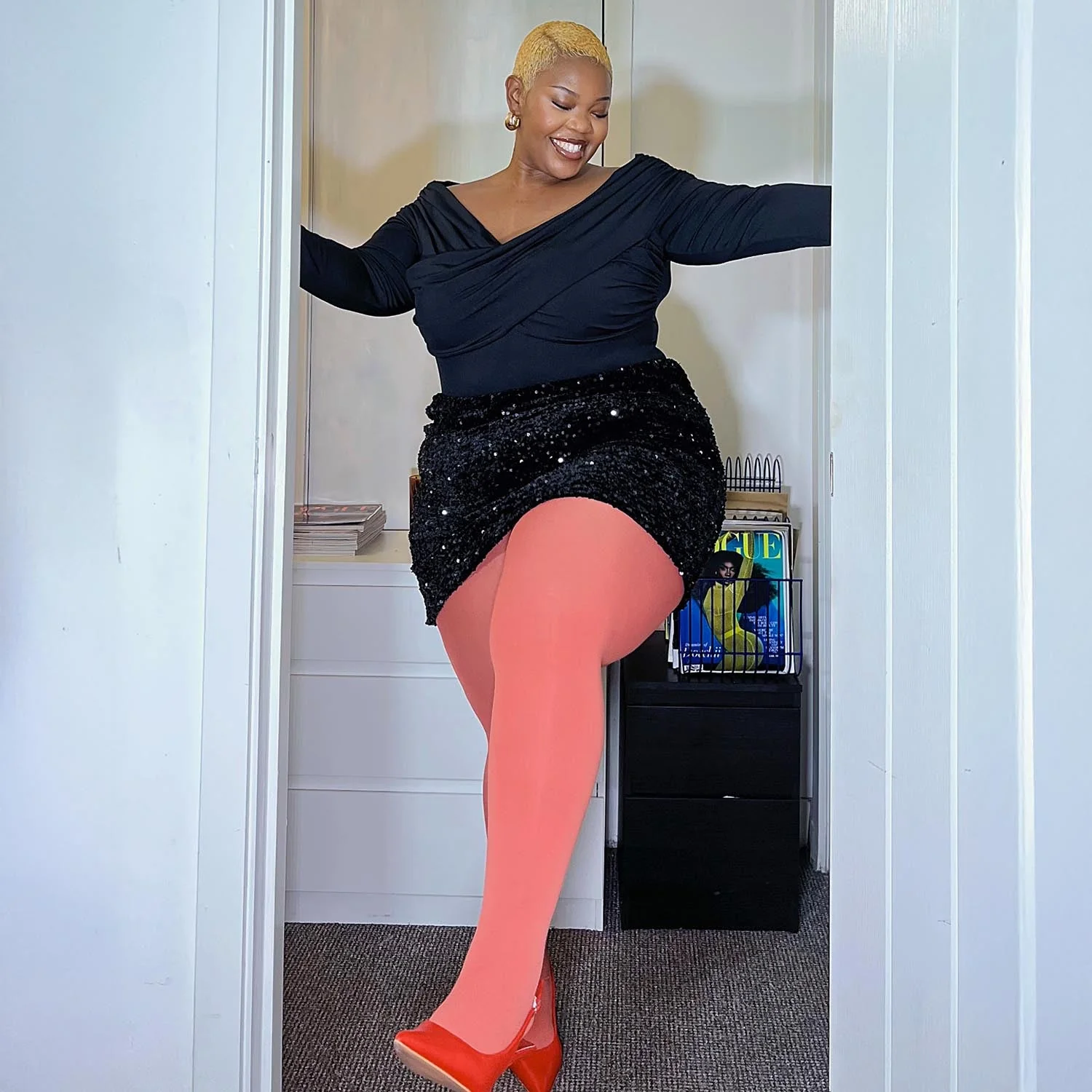 80 Denier Tights - Peach Party - Image 7
