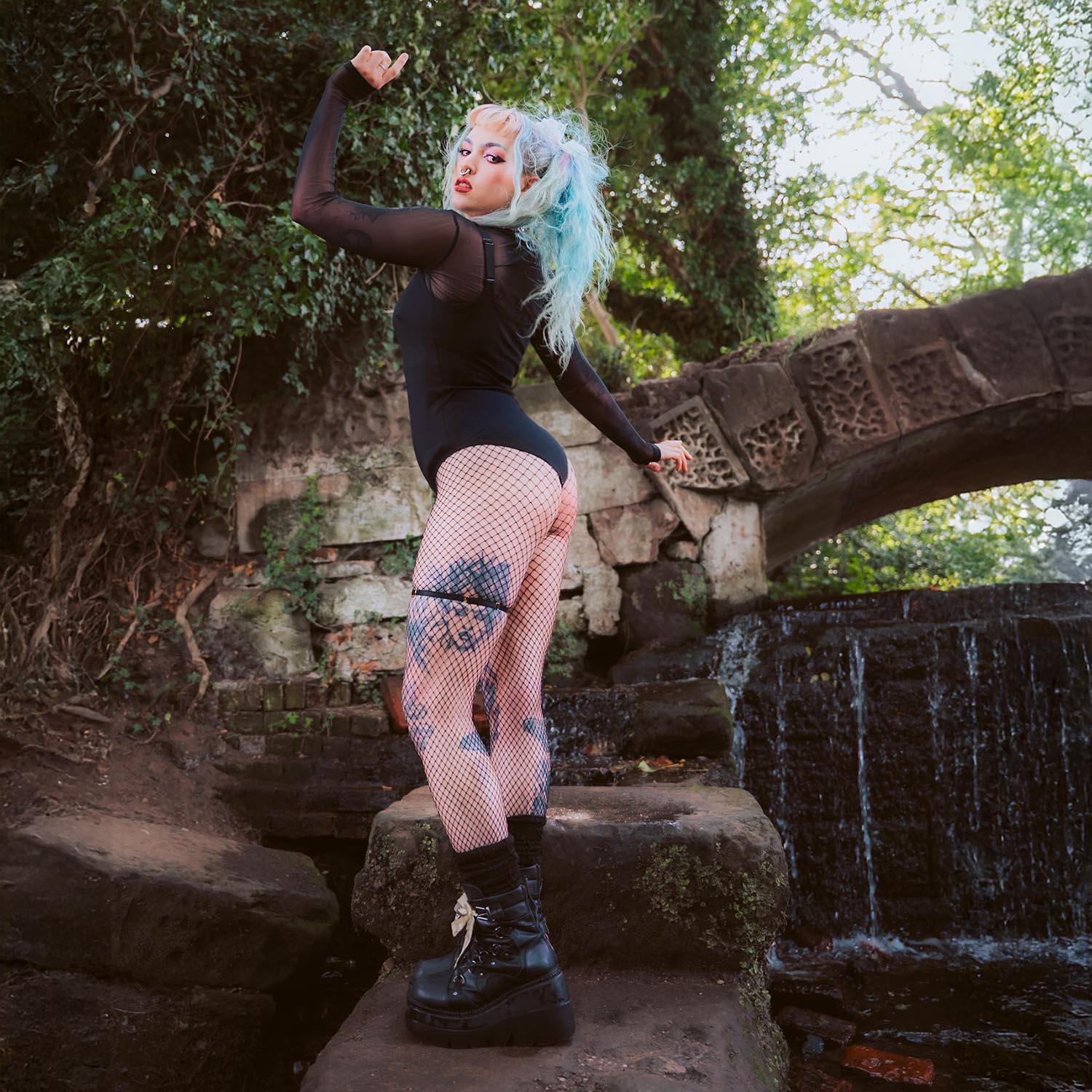 Strappy Cotton Bodysuit - Image 3