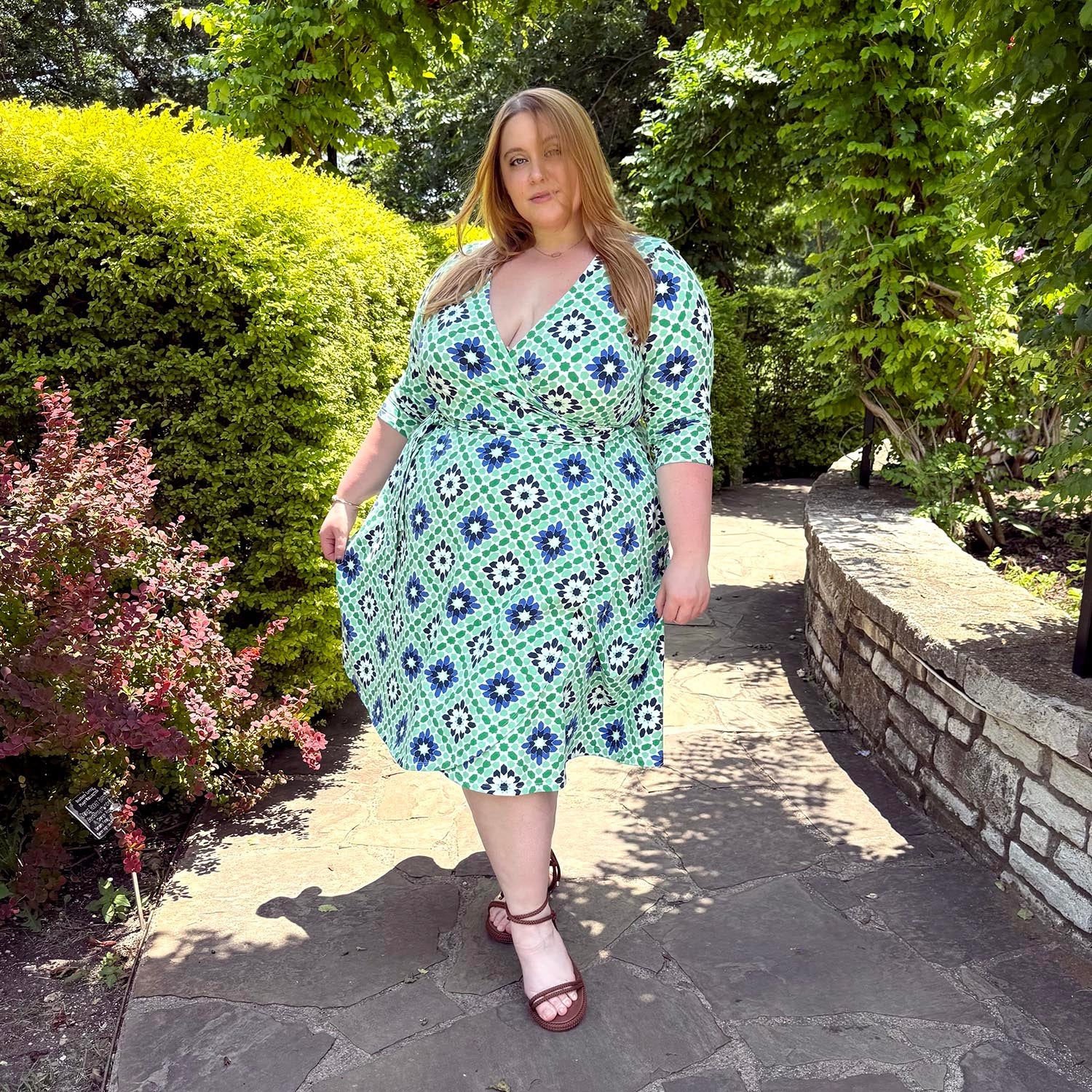 Wrap Dress - Blue Pearl - Image 12