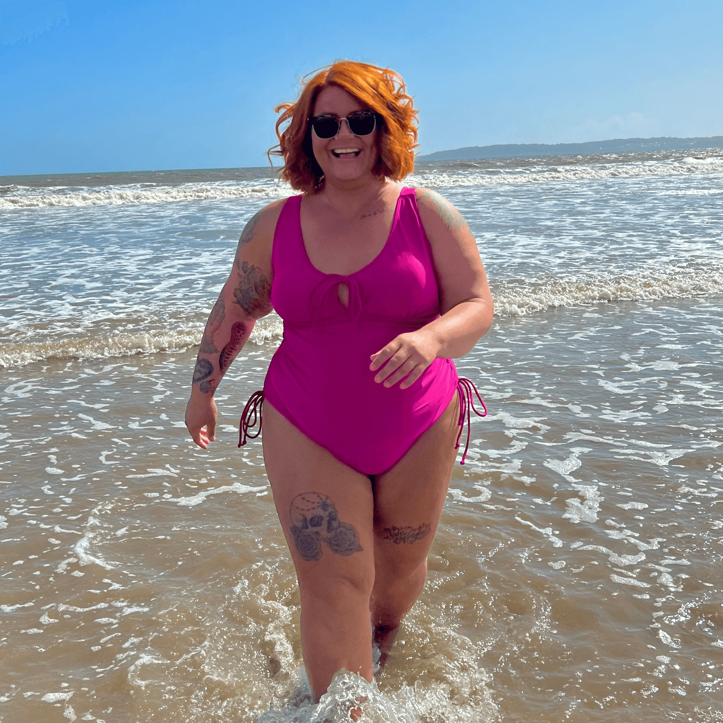 Phone Home Swimsuit - Hot Pink - Image 7